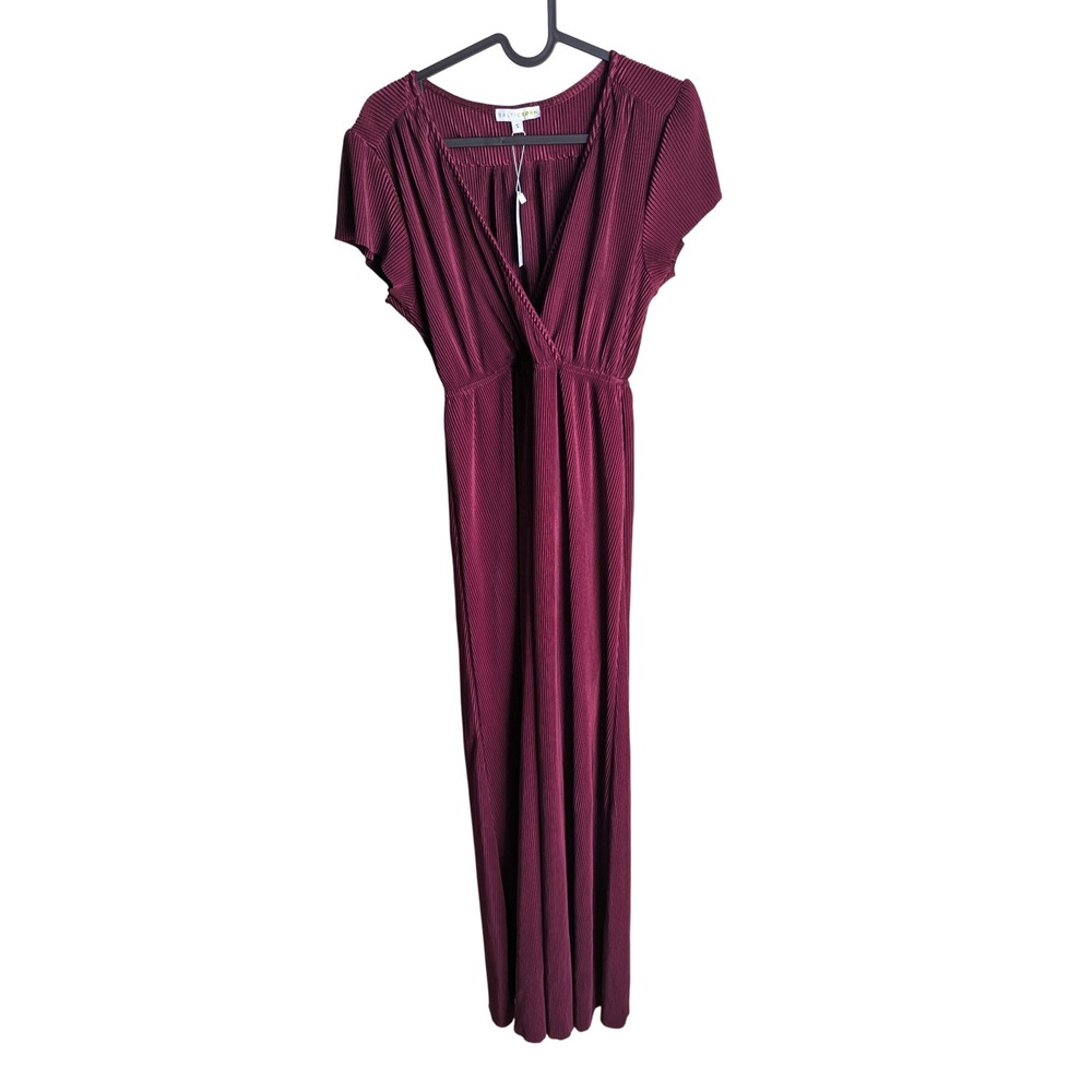 Baltic Born Athena Pleated Maxi Dress Size S Mulberry NEW Wedding‎ Guest Gown - Picture 2 of 5